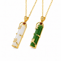 Collar de la buena suerte- Jade natural  (2x1)