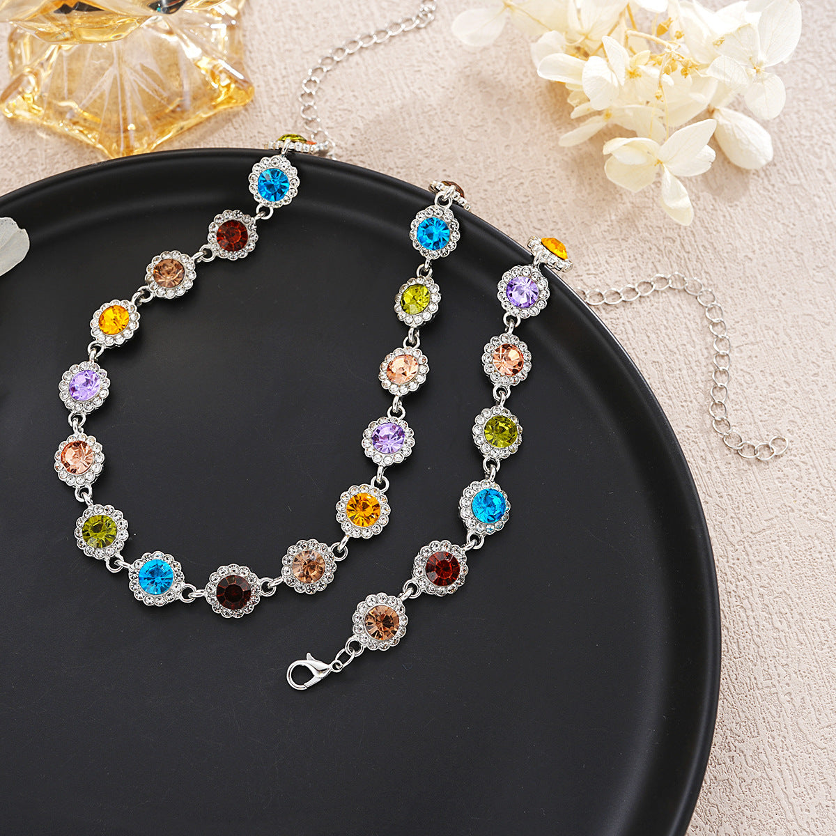 Conjunto 7 Chakras – Gargantilla (Collar) + Pulsera