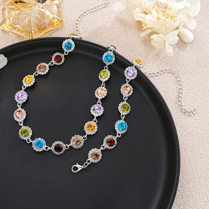 Conjunto 7 Chakras – Gargantilla (Collar) + Pulsera