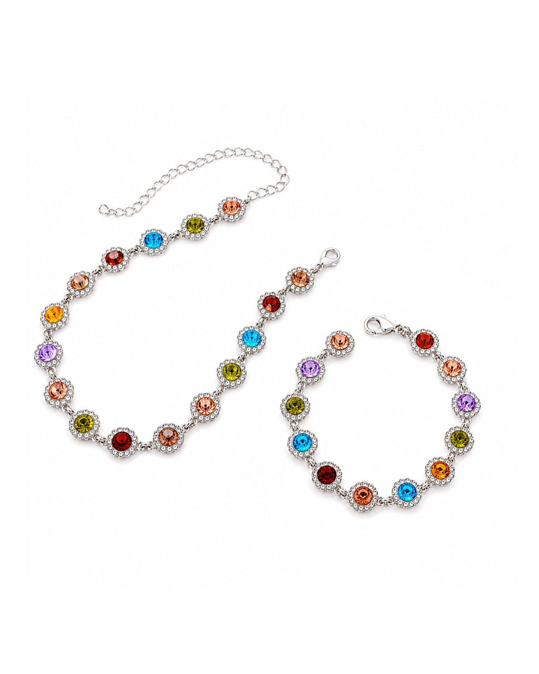 Conjunto 7 Chakras – Gargantilla (Collar) + Pulsera